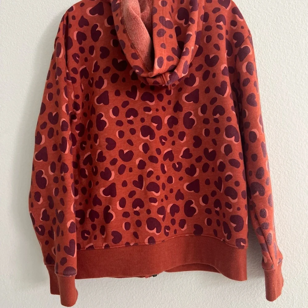 Cat & Jack Red Heart Print Kids Hoodie - Picture 12 of 14